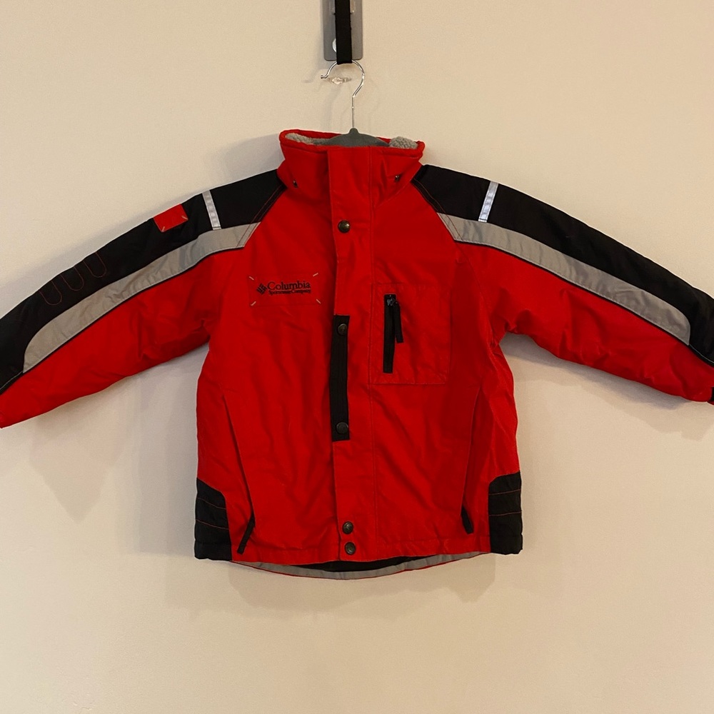 Columbia Red Warm Coat, size 5